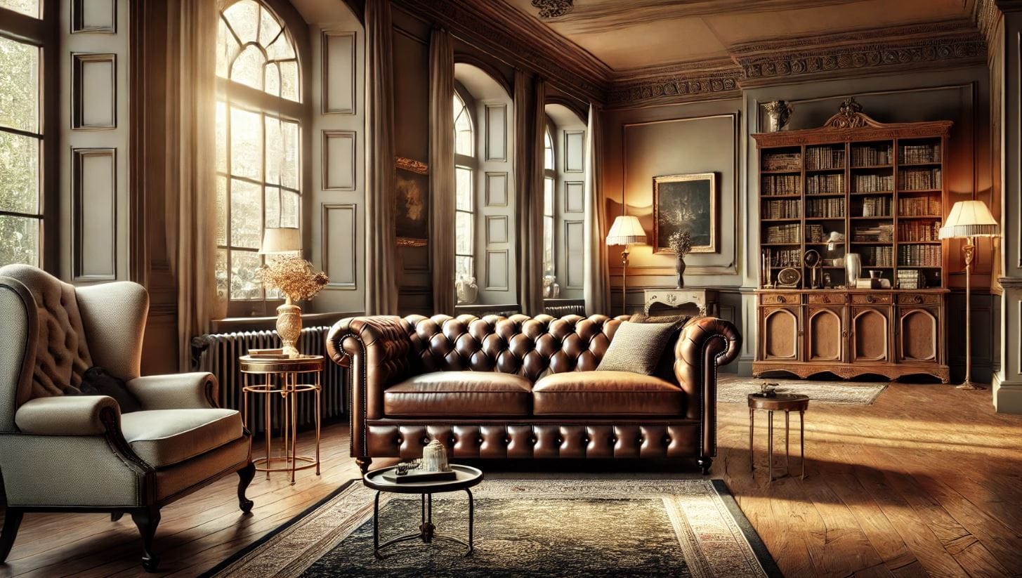 Indretning med chesterfield møbler