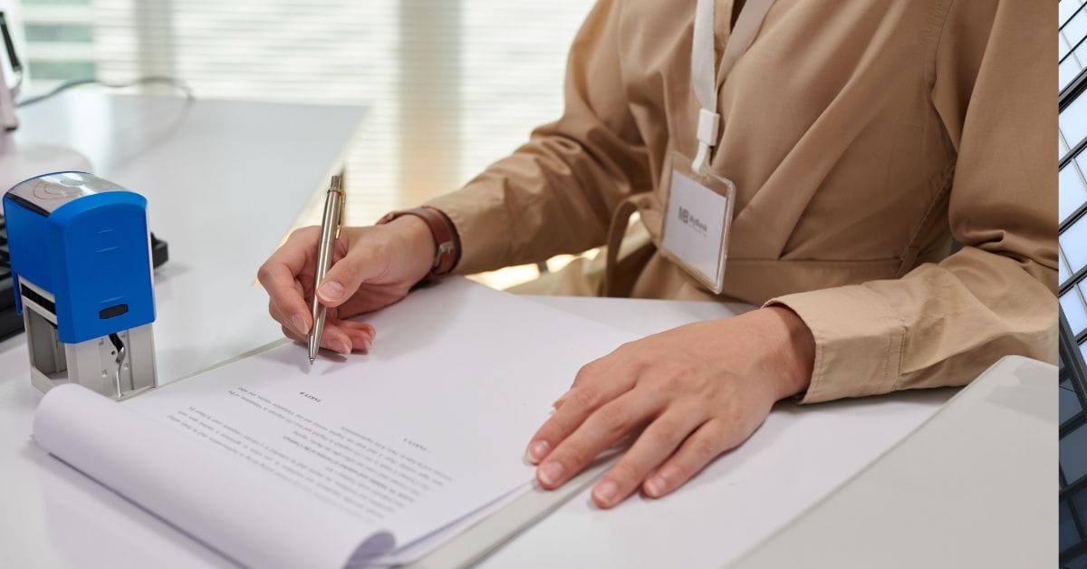 Underskrivning af banklån