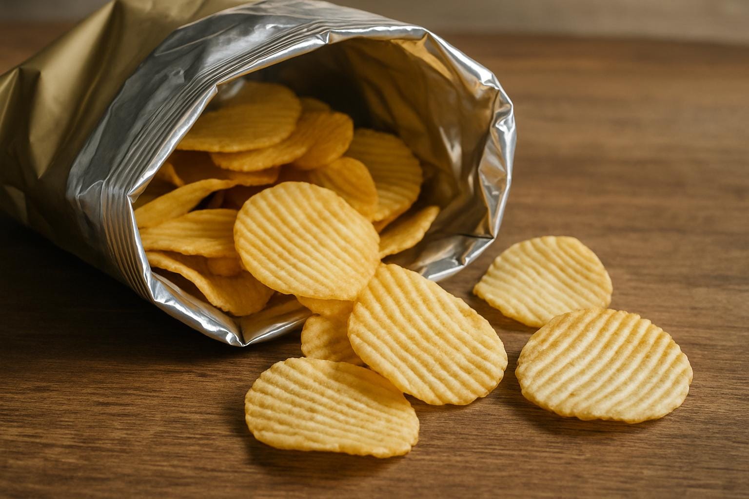 Hvorfor er nogle chipsposer indvendigt sølvfarvede?