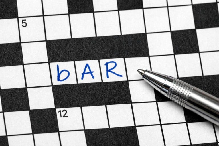 bar krydsord