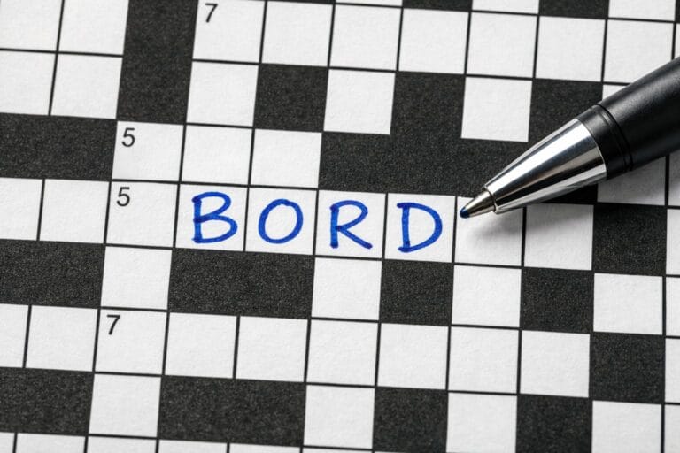 bord krydsord