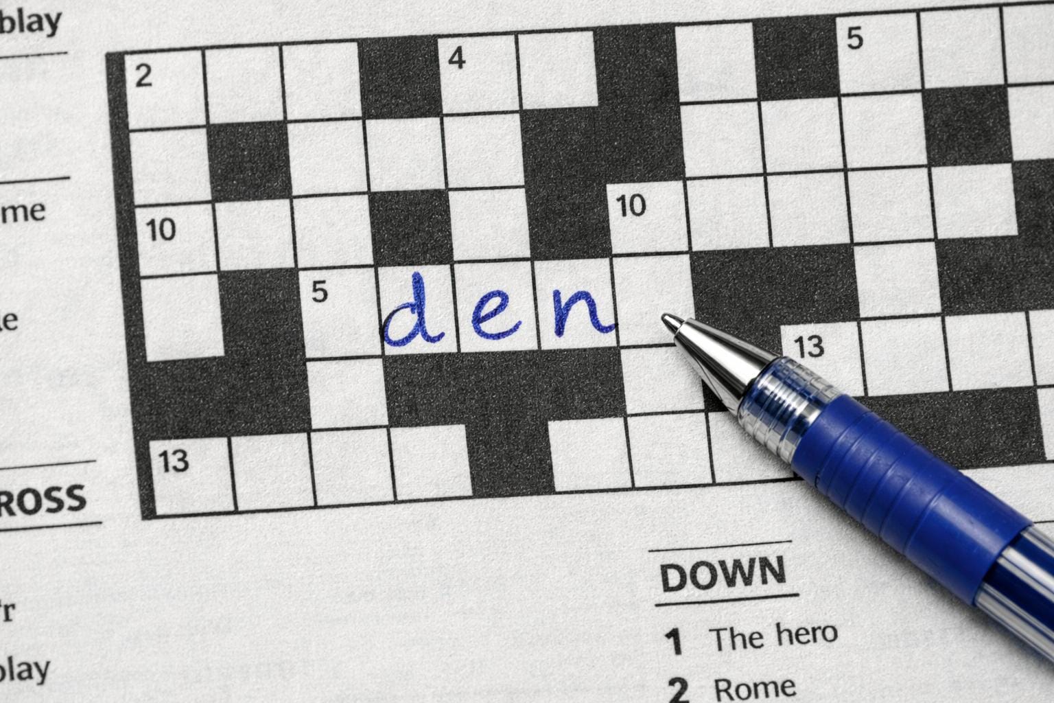 den krydsord