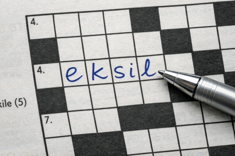 eksil krydsord