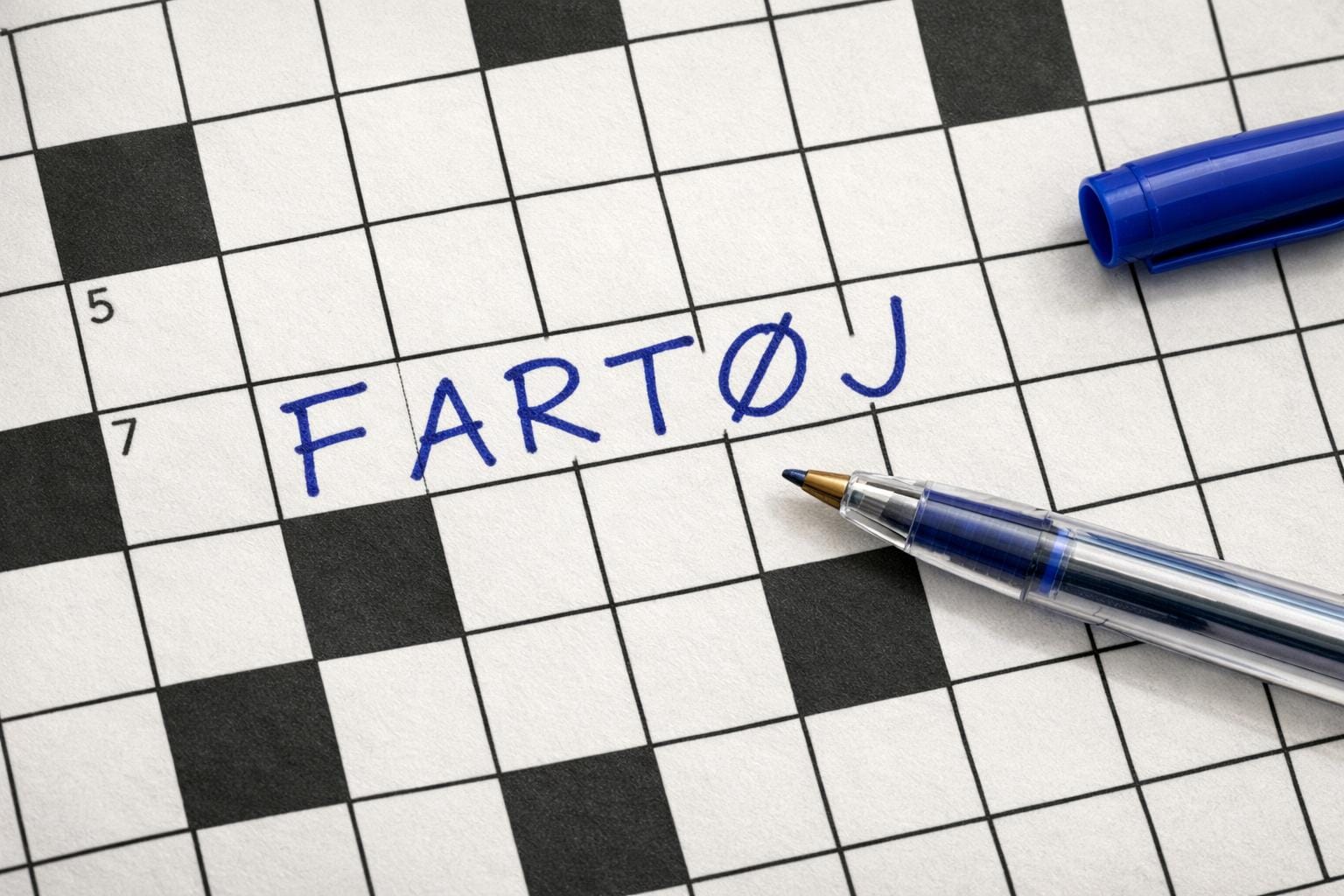 fartøj krydsord