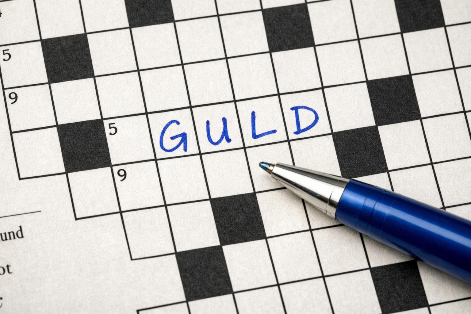 guld krydsord