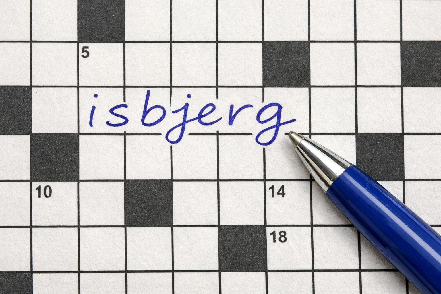 isbjerg krydsord