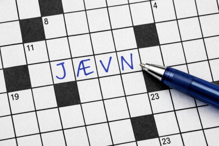 jævn krydsord