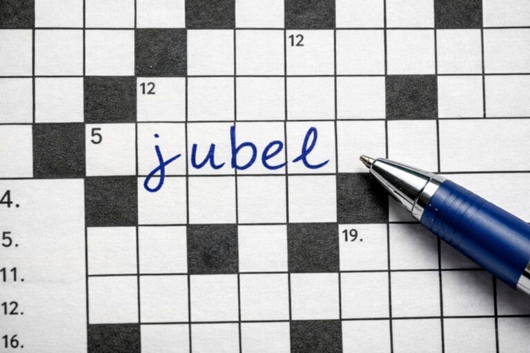 jubel krydsord