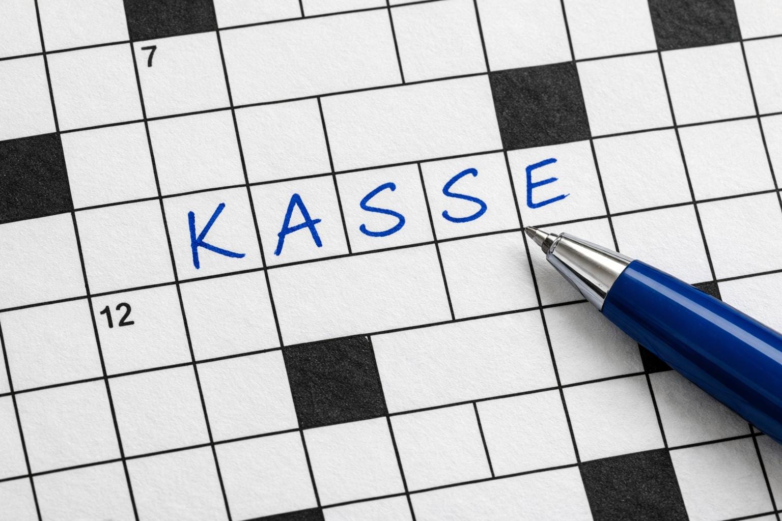kasse krydsord