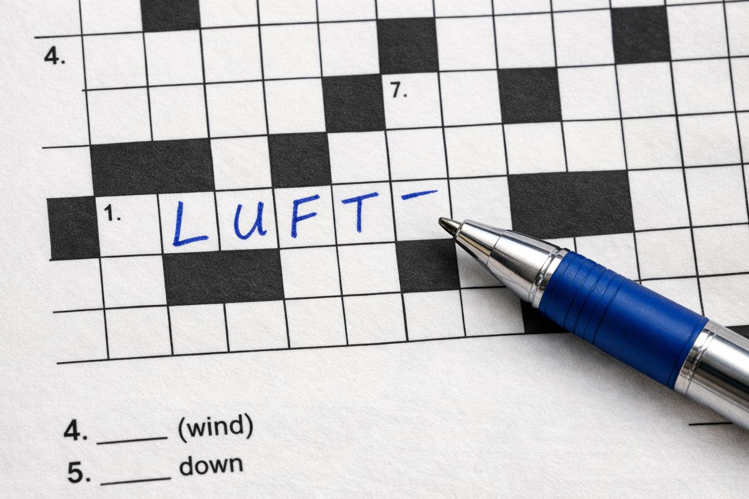 luft krydsord