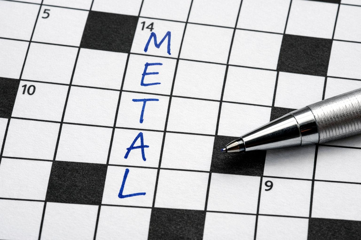 metal krydsord