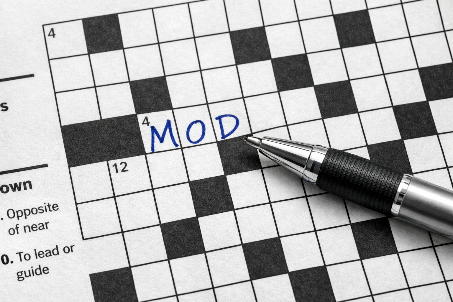 mod krydsord