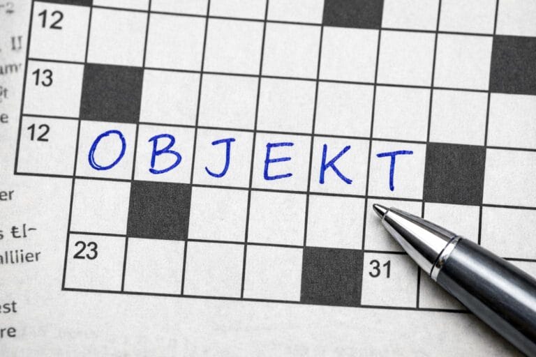 objekt krydsord