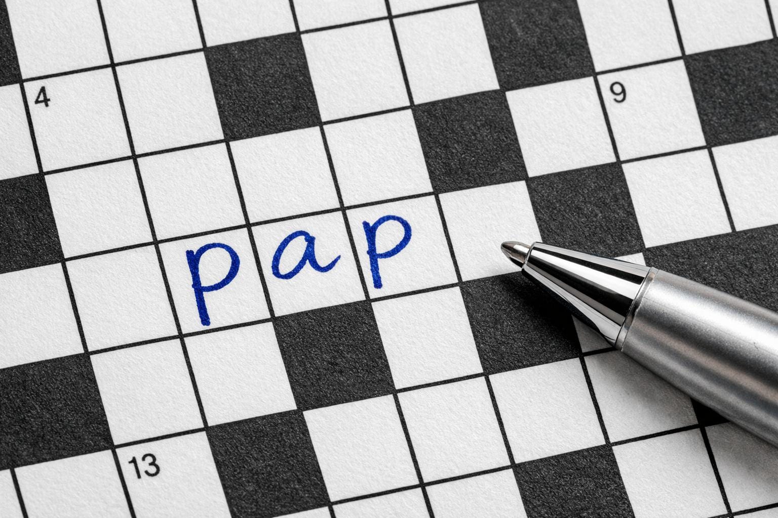 pap krydsord