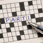 Parti krydsord – Løsninger og synonymer