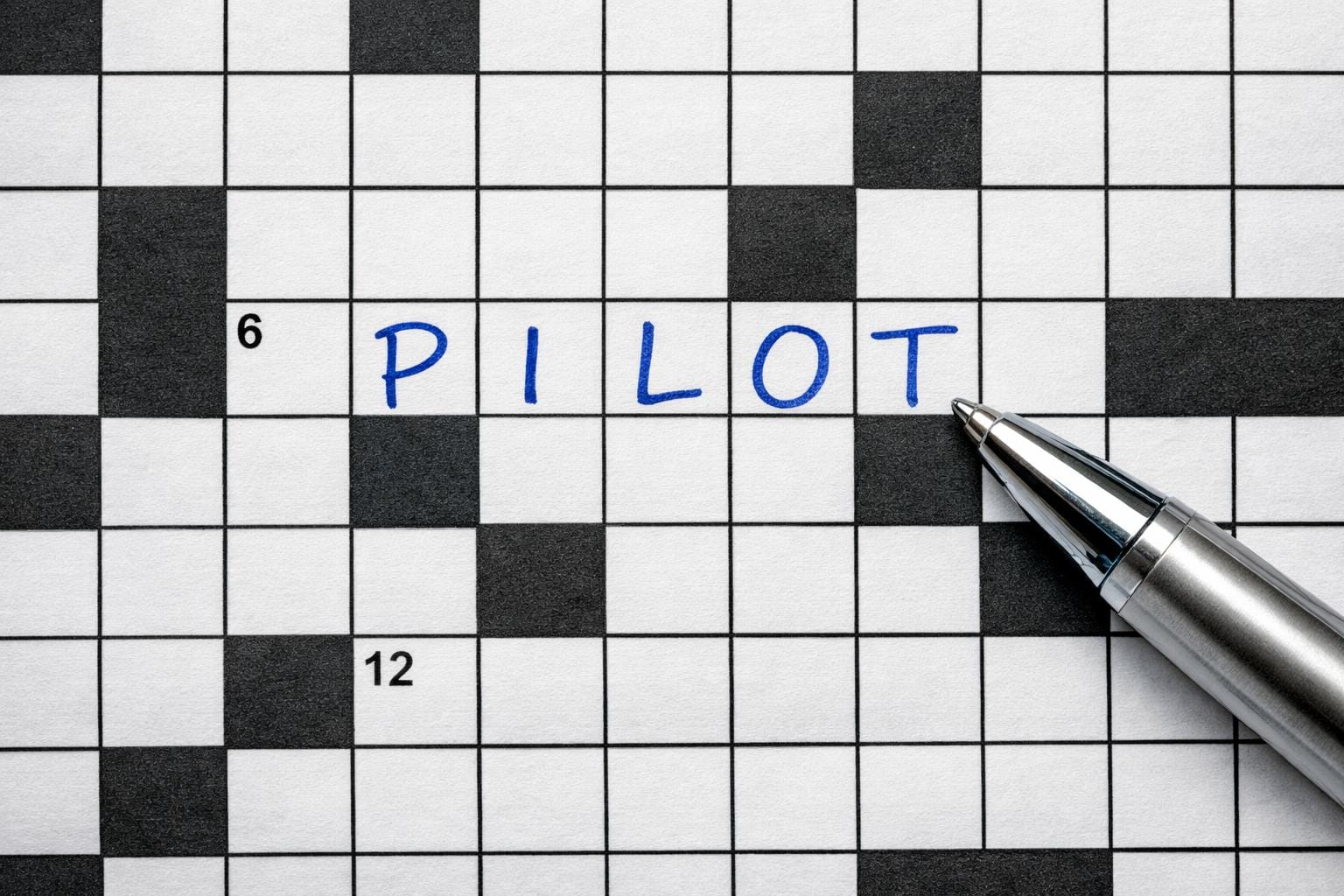 pilot krydsord