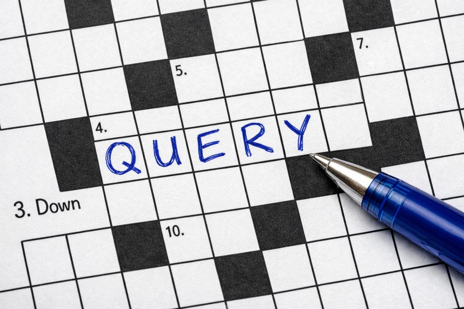 query krydsord