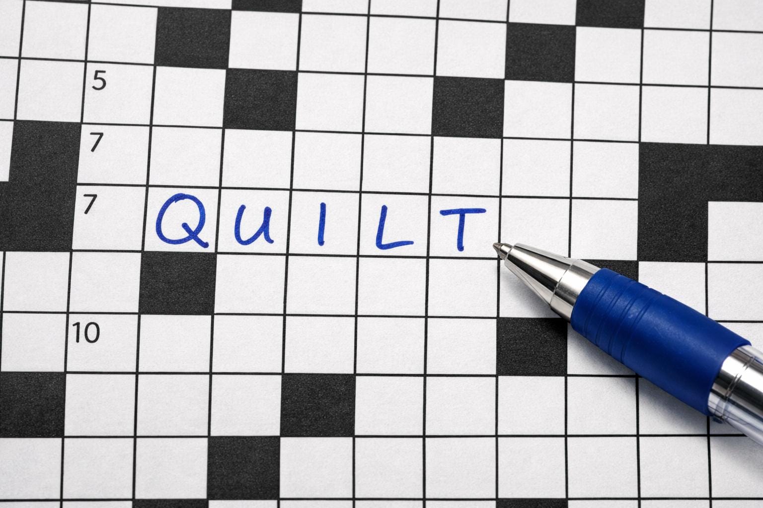 quilt krydsord