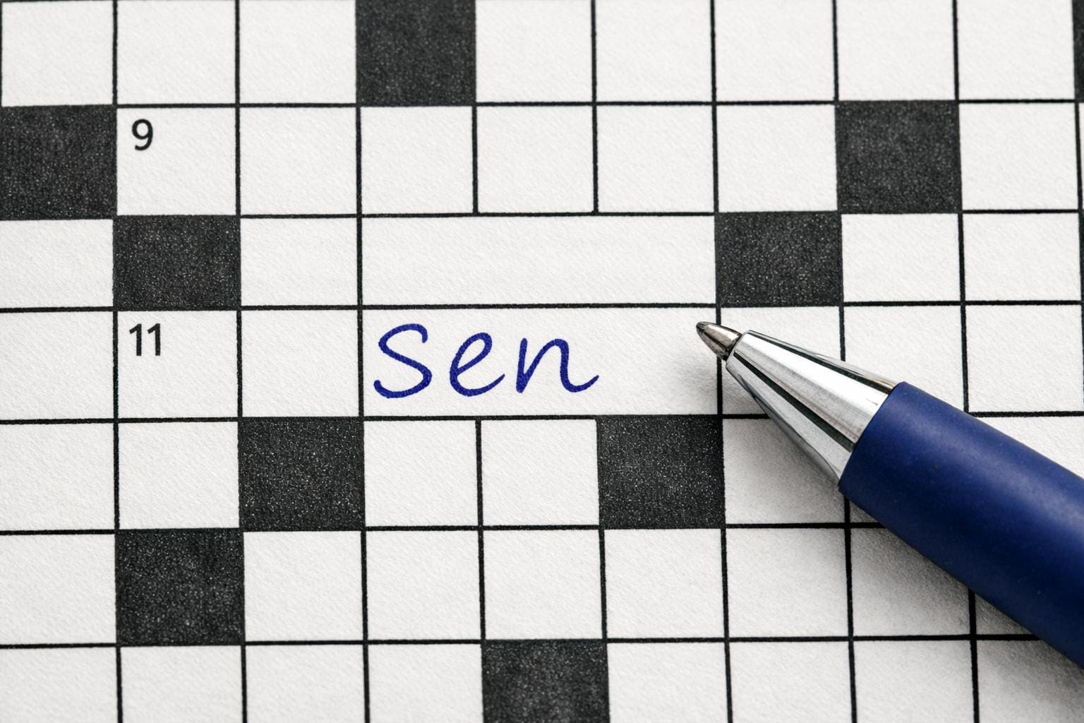 sen krydsord