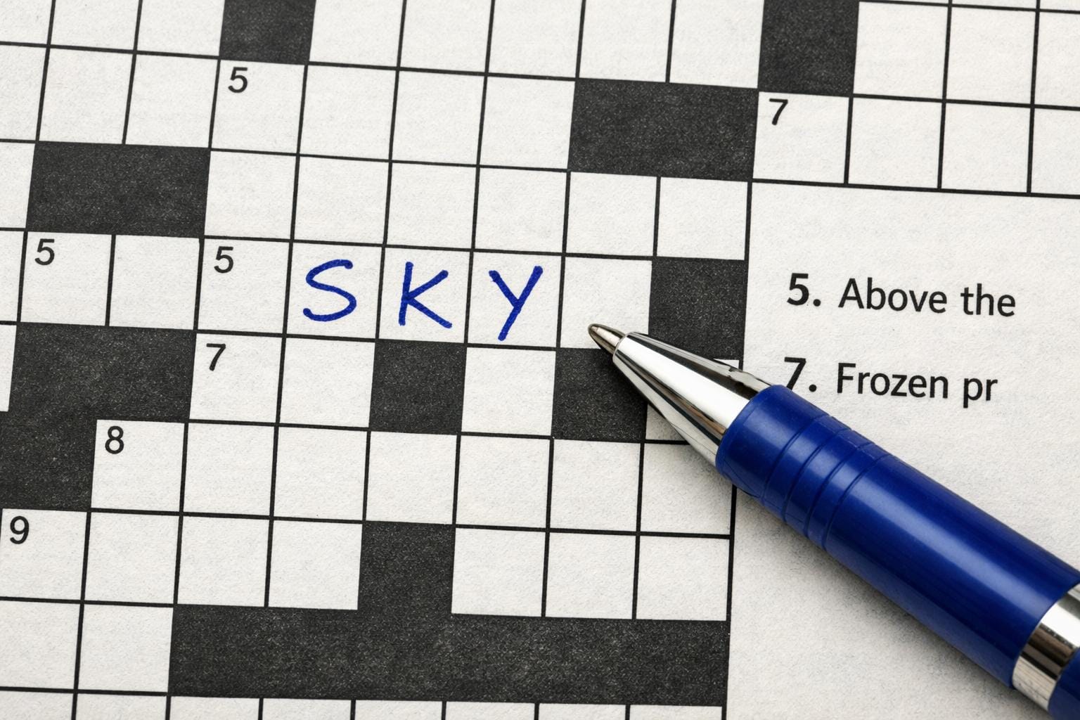 sky krydsord