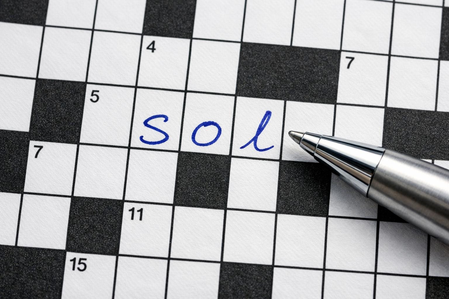 sol krydsord