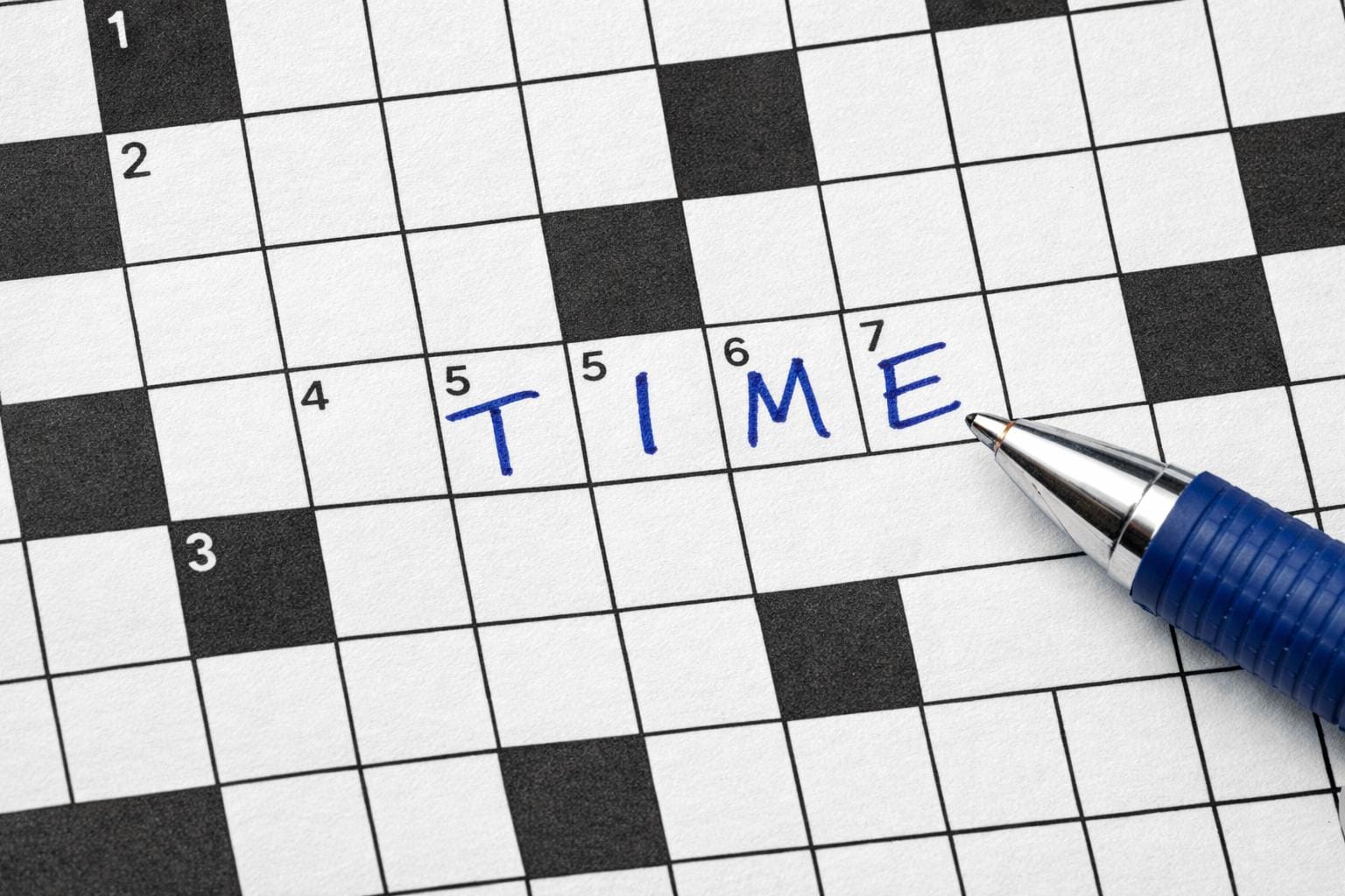 time krydsord