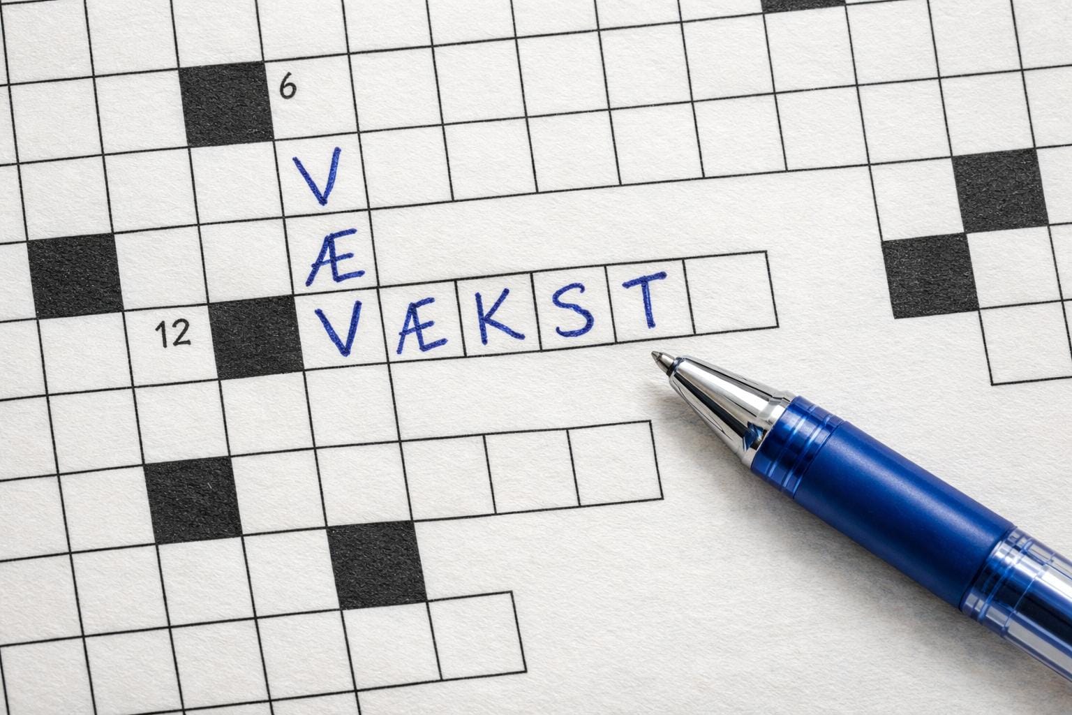 vækst krydsord
