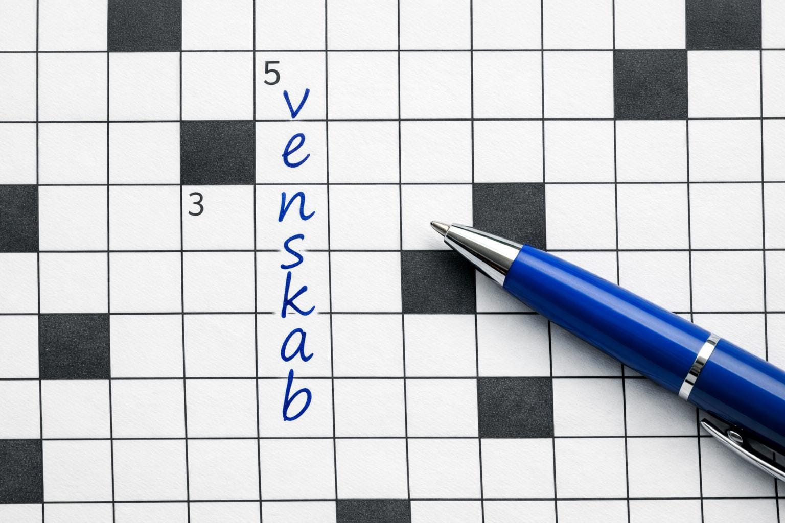 venskab krydsord
