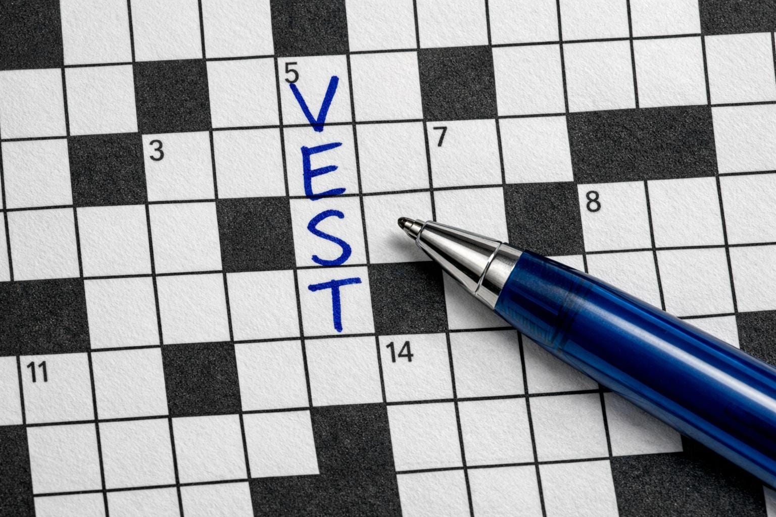 vest krydsord
